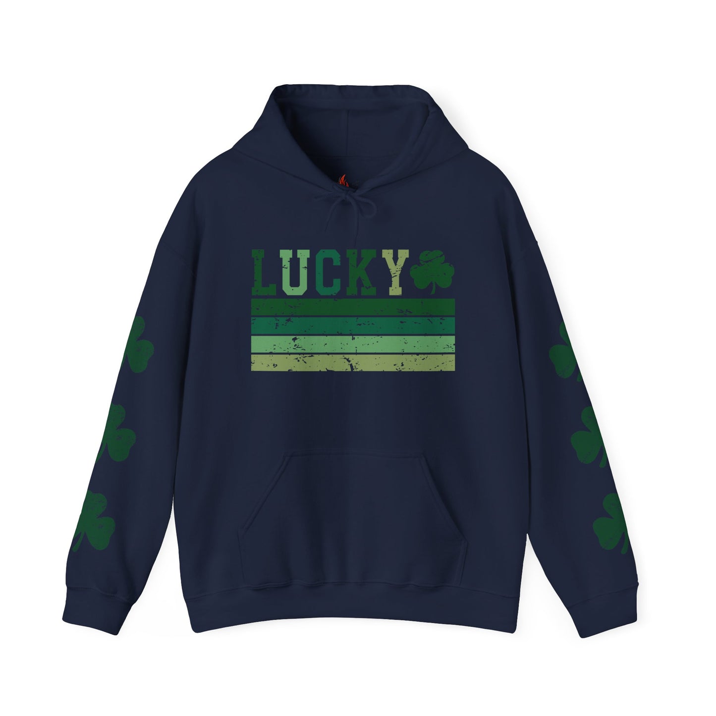 Lucky Shamrock Unisex Hooded Sweatshirt for St. Patrick's Day