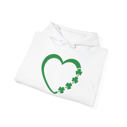 St. Patrick's Day Love Hoodie - Irish Kisses & Shamrock Wishes Sweatshirt