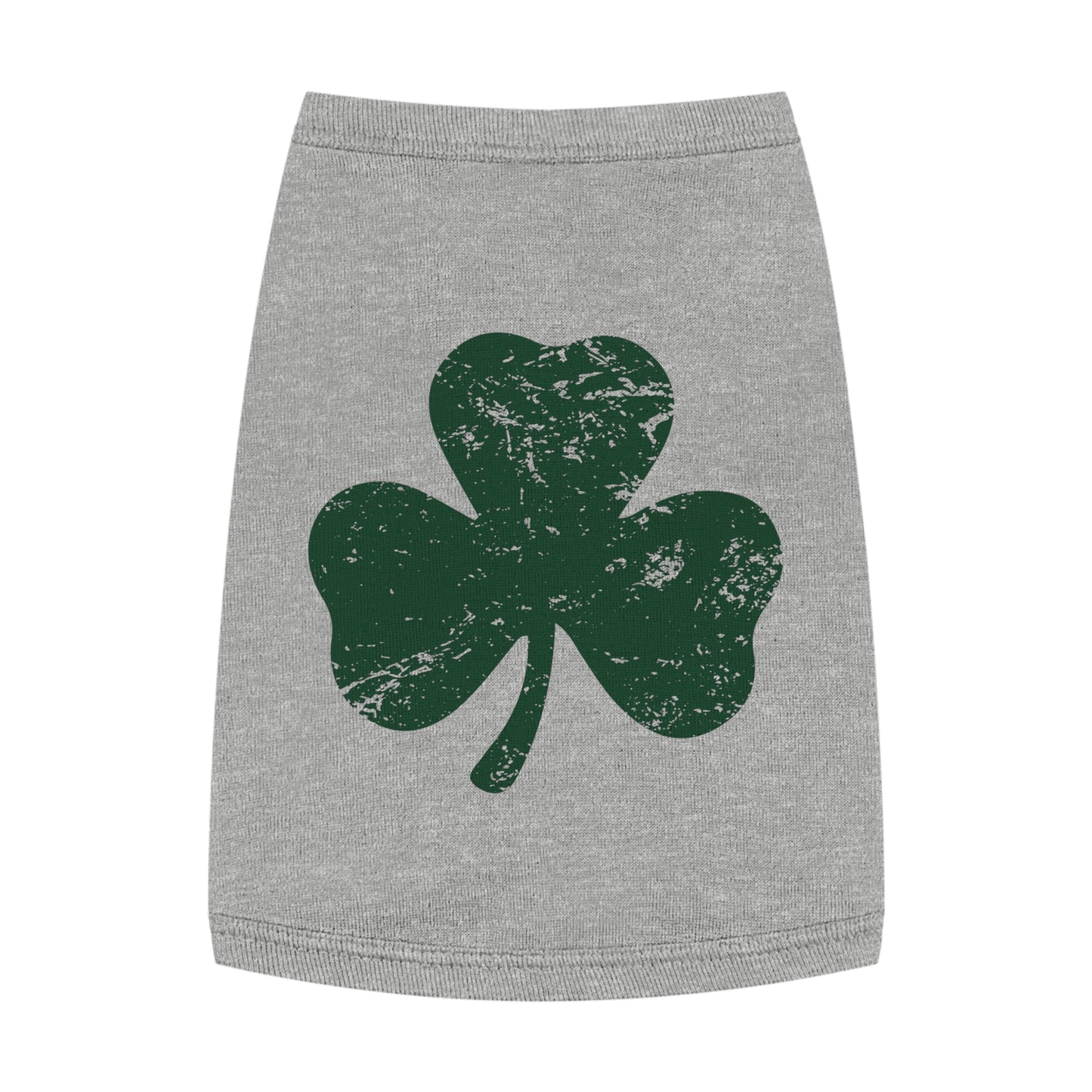 St. Patrick's Day Pet Tank Top with Shamrock Design