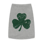 St. Patrick's Day Pet Tank Top with Shamrock Design