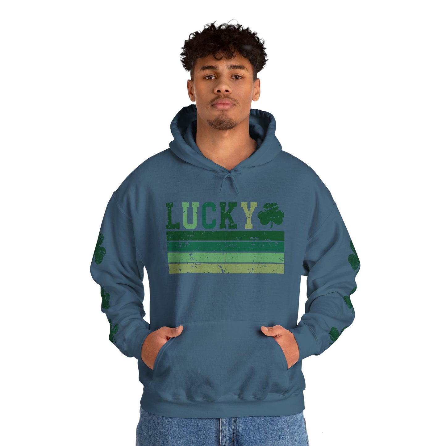 Lucky Shamrock Unisex Hooded Sweatshirt for St. Patrick's Day