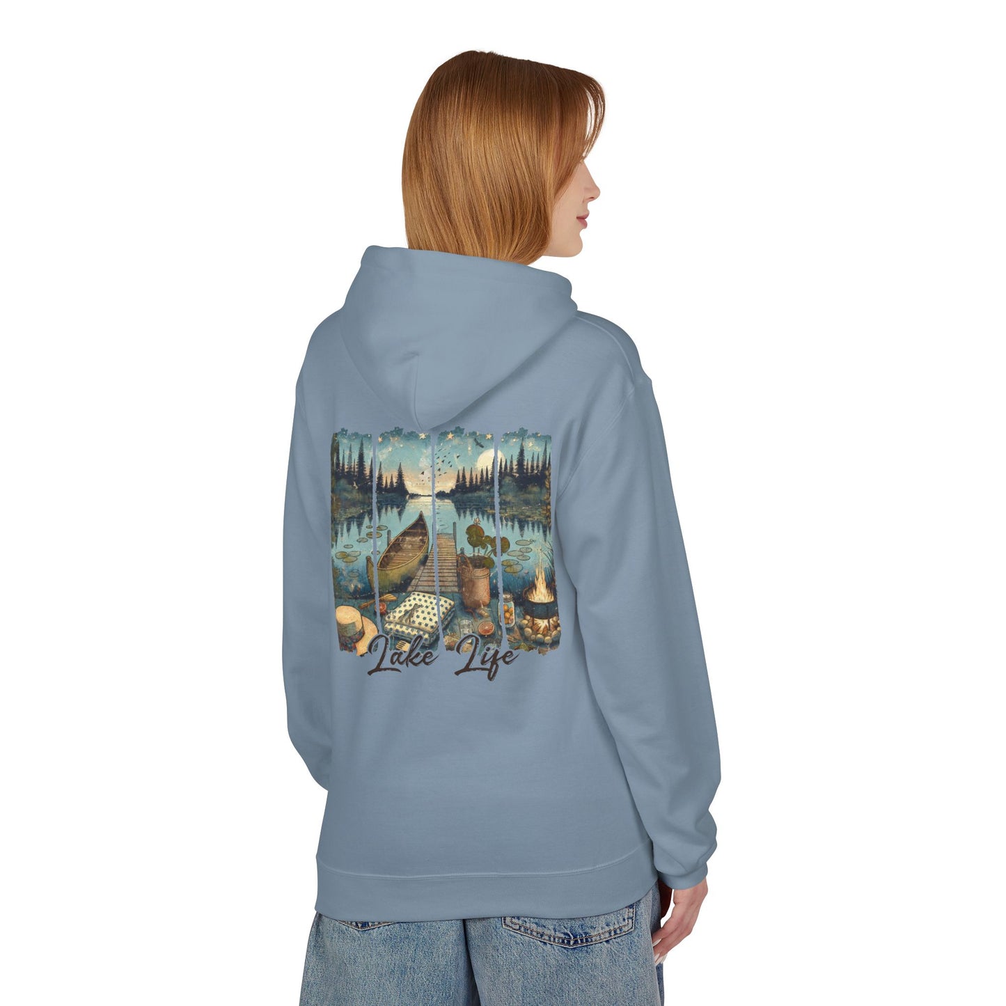 Lake Life  - Unisex Midweight Fleece Hoodie