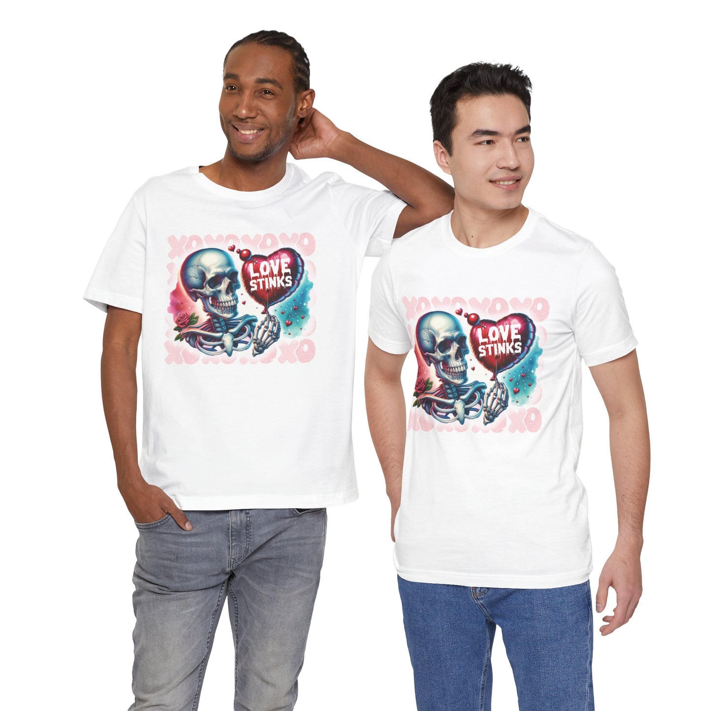 Love Stinks Unisex Short Sleeve Tee - Unique Graphic T-Shirt for Alternative Fashion Lovers