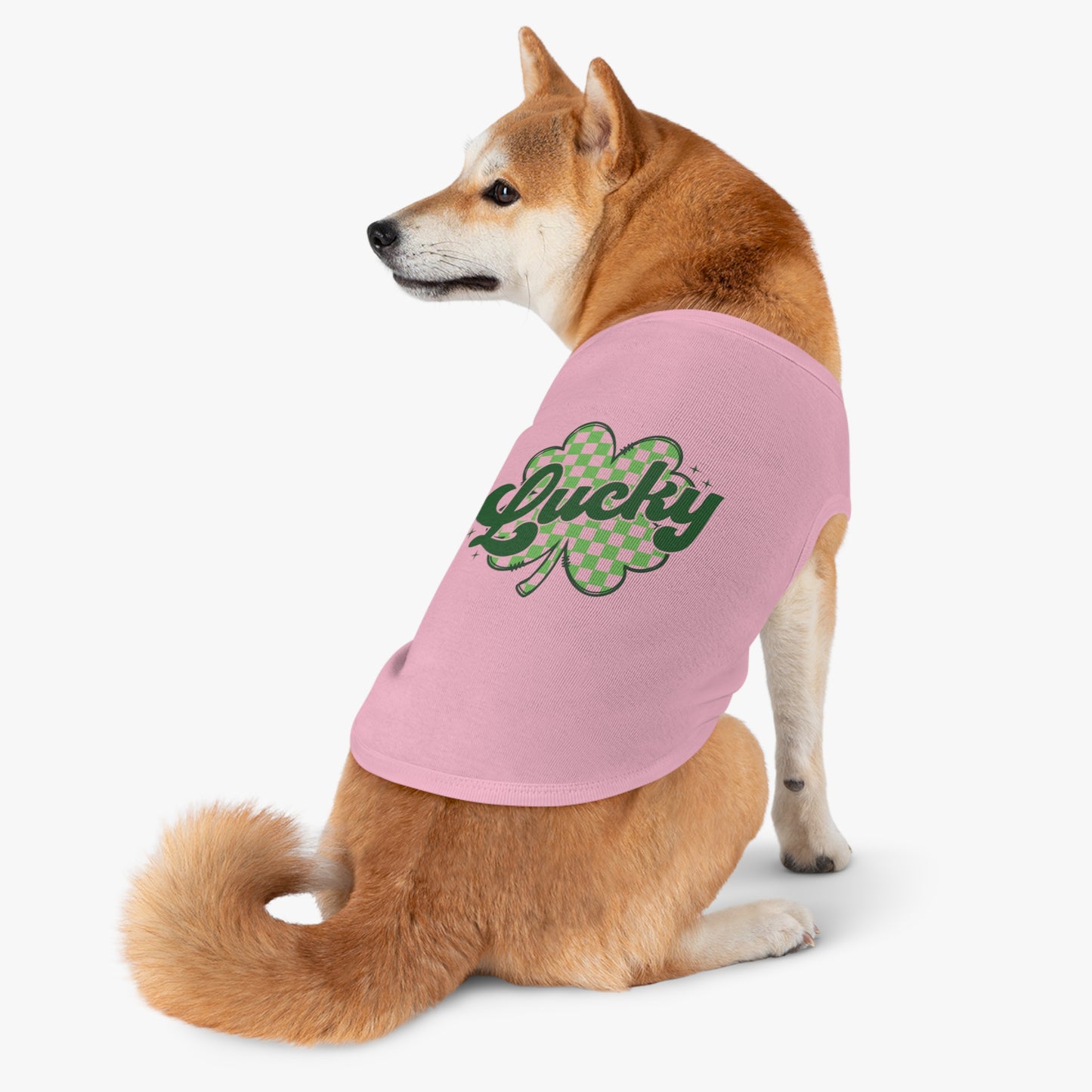 Lucky Clover Pet Tank Top - St. Patrick's Day Dog Apparel