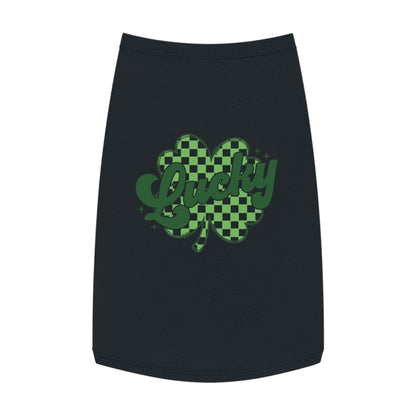 Lucky Clover Pet Tank Top - St. Patrick's Day Dog Apparel