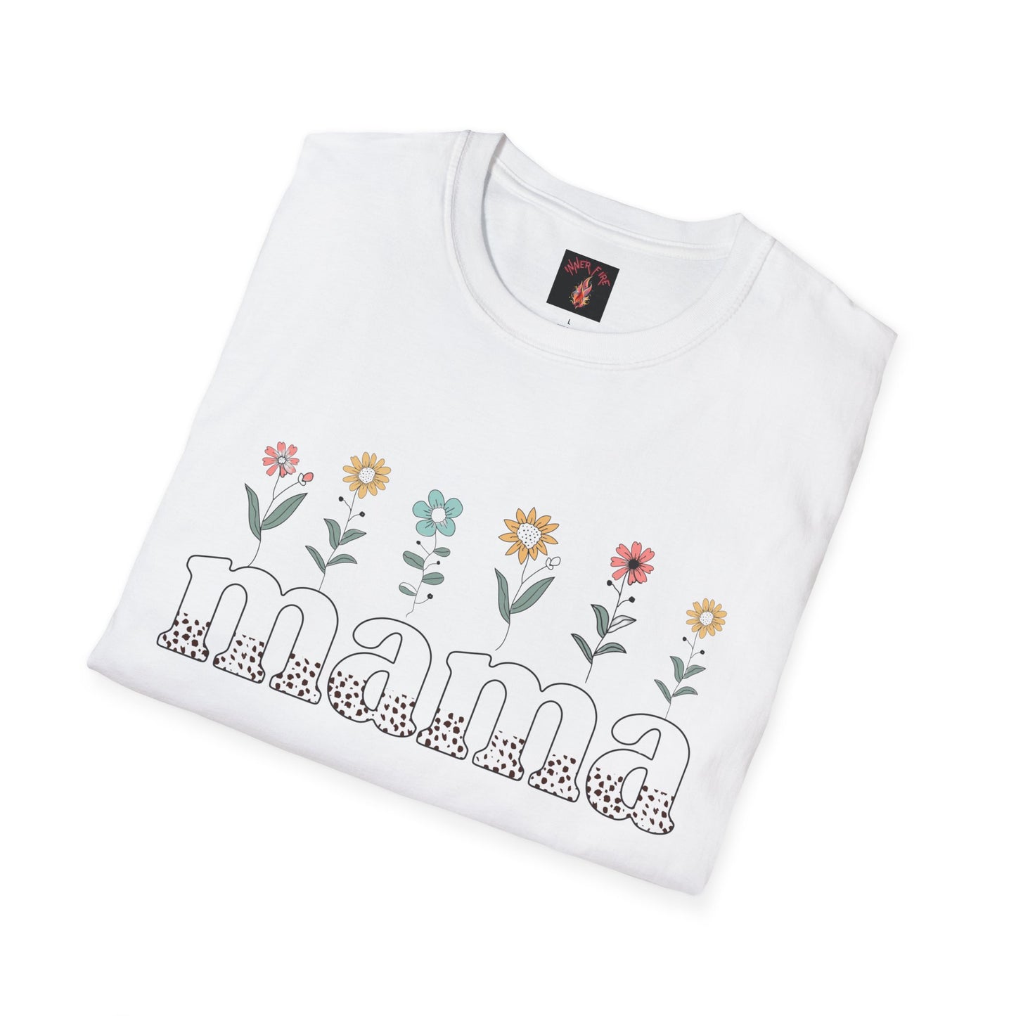 Floral Mama T-Shirt for Moms - Unisex Softstyle Tee
