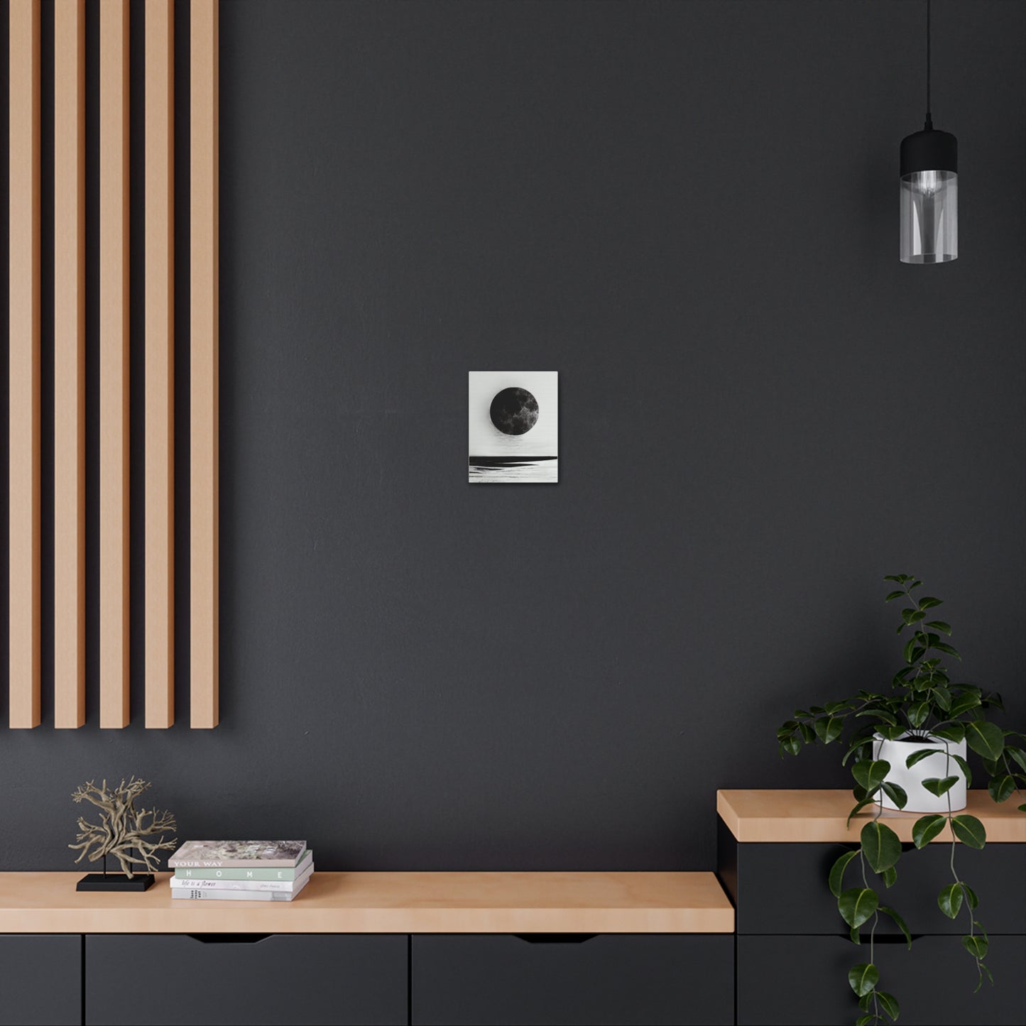 Moonlit Canvas Gallery Wrap - Elegant Wall Art for Home Décor