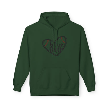 Baller Mom Fleece Hoodie - Cozy Midweight Sweatshirt for Sports Enthusiasts