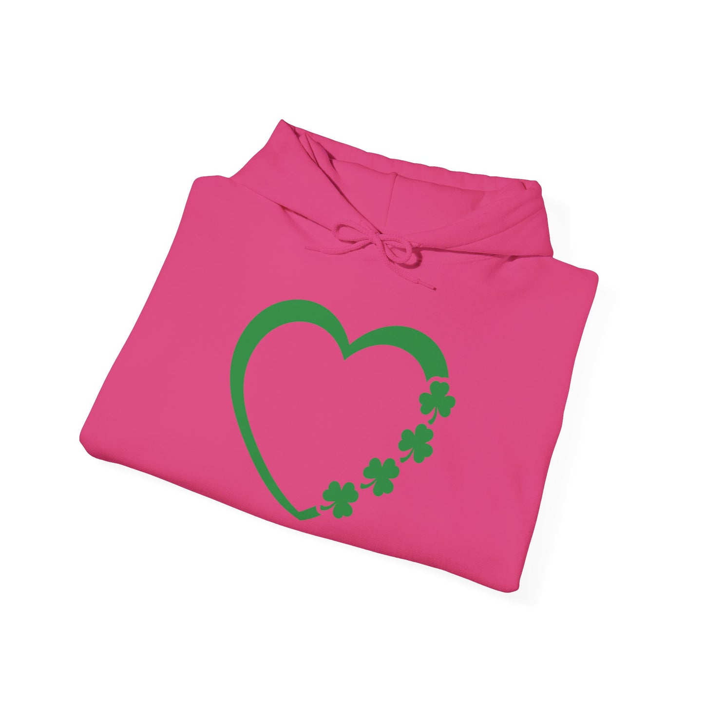 St. Patrick's Day Love Hoodie - Irish Kisses & Shamrock Wishes Sweatshirt