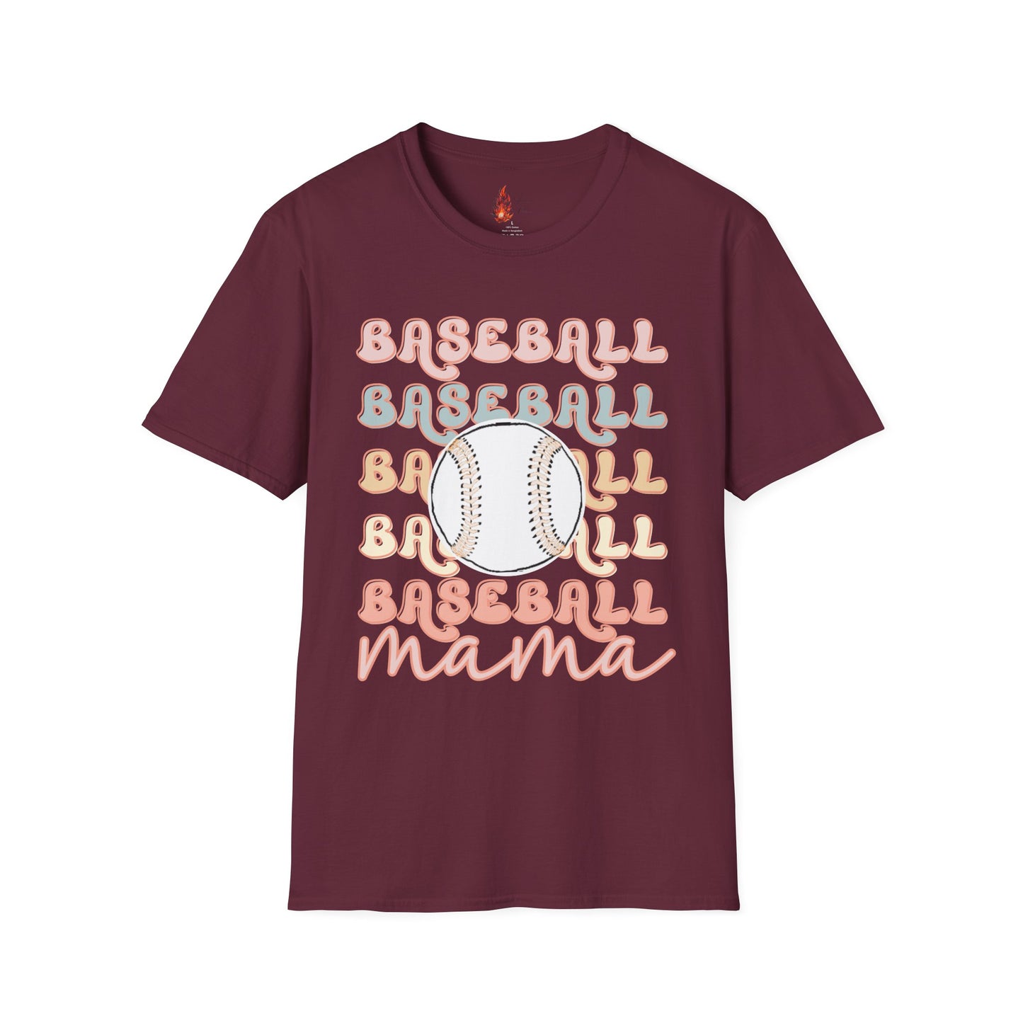 Baseball Mama Unisex Softstyle T-Shirt - Perfect for Sports Moms