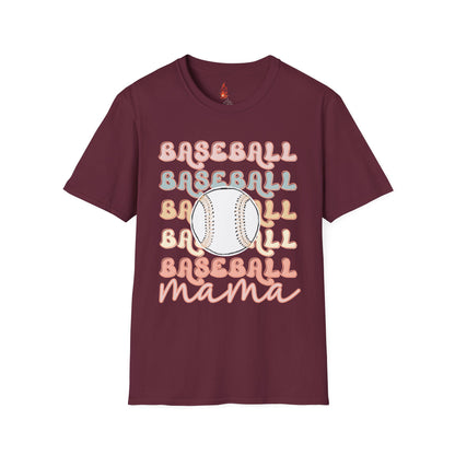 Baseball Mama Unisex Softstyle T-Shirt - Perfect for Sports Moms