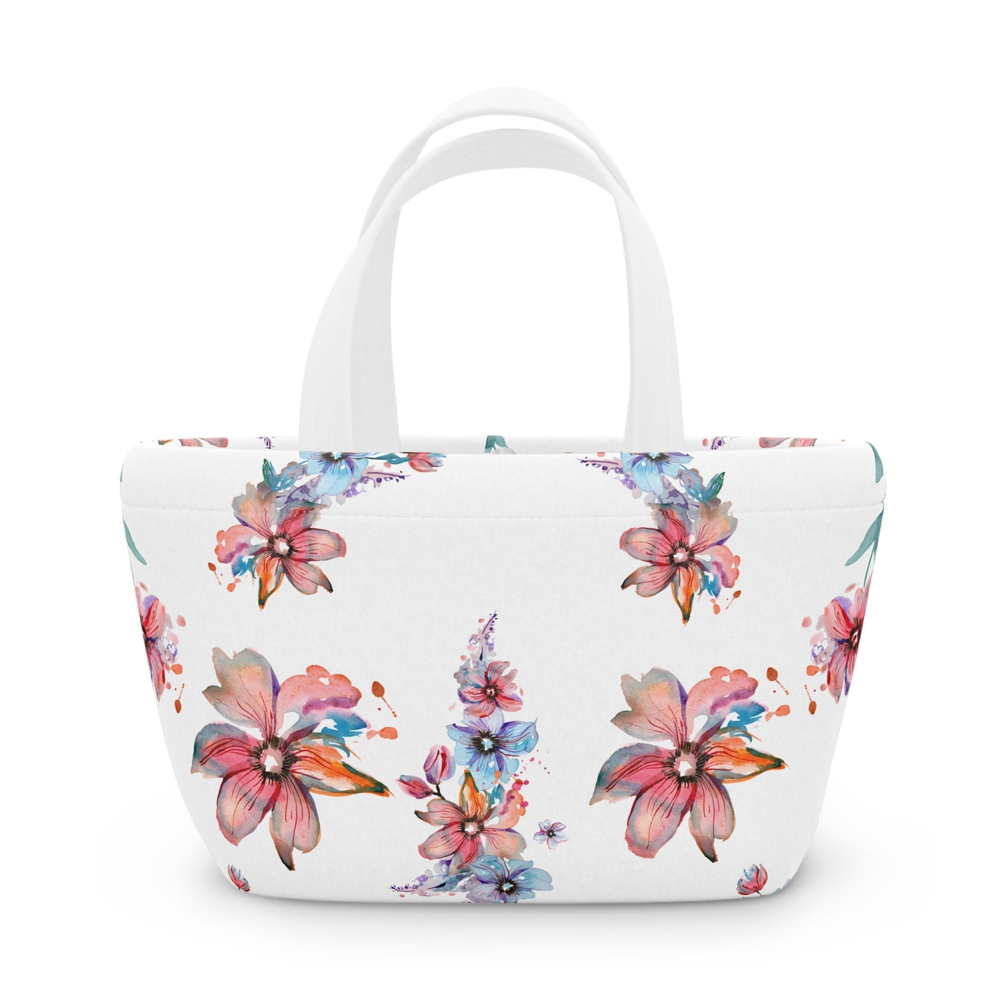 Floral Lunch Bag - Stylish Soft Cooler for Picnic & Work