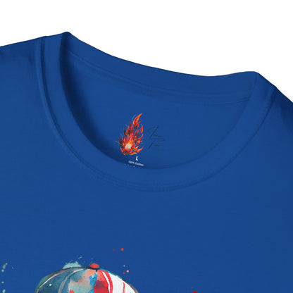 Baseball Kid Splash Art T-Shirt - Creative Unisex Soft style Tee